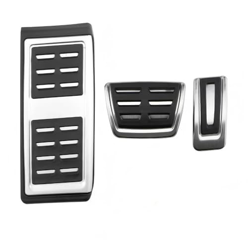 No Drill Stainless Steel Pedals Footrest Cover Accelerator Brake Compatible