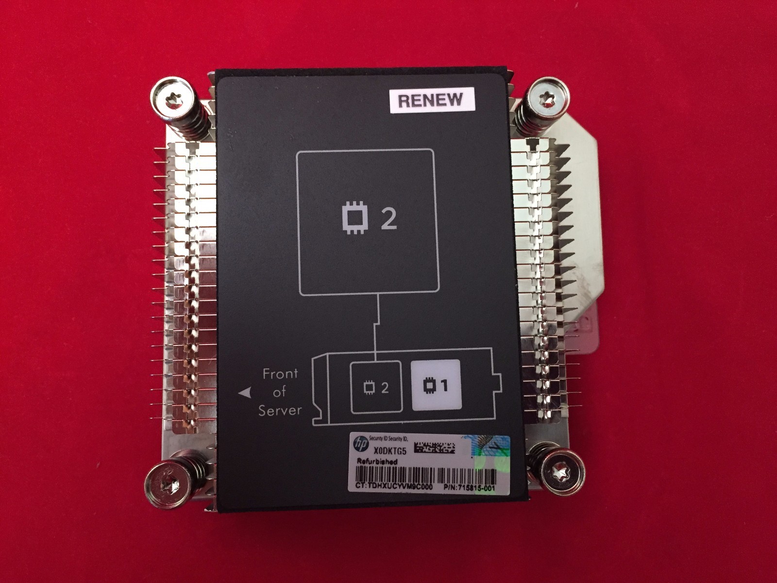HP Heatsink CPU 2 BL460c Gen8 665003-001 670032-001 653234-001 670526-001 688799