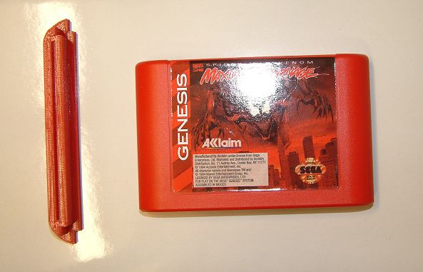 Set of five RED Sega Genesis cartridge PCB dust covers BRAND NEW Made in the USA