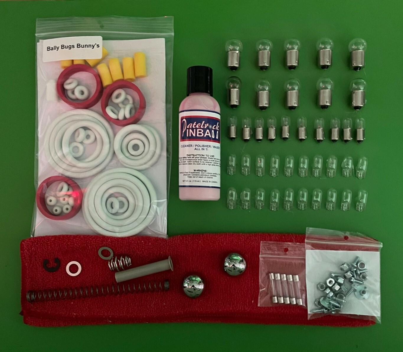 1991 Bally / Midway Bugs Bunny's Birthday Ball Pinball Machine Maintenance Kit