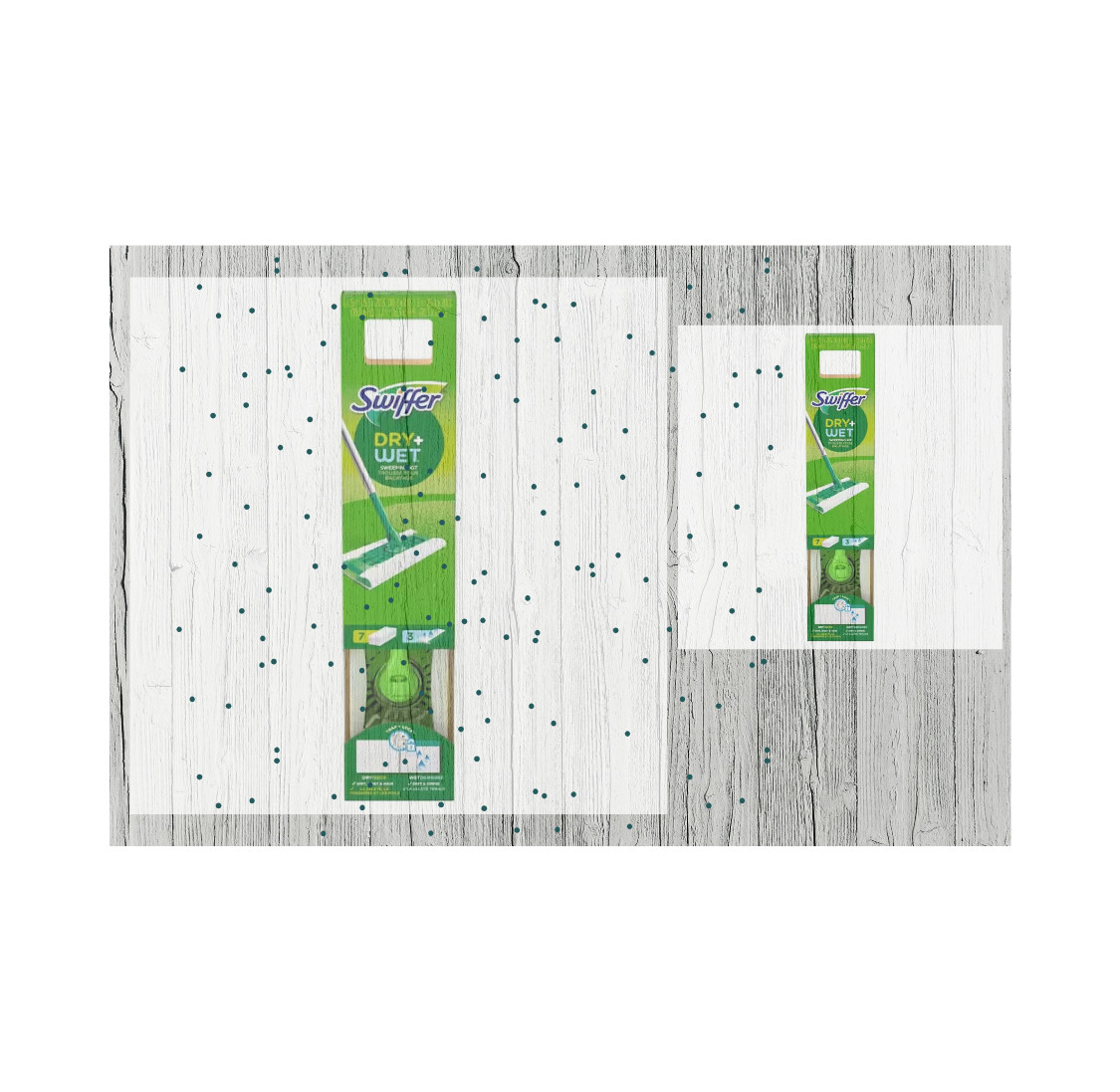 Swiffer Sweeper 2-in-1, Dry and Wet, Floor Cleaner Includes 1 Mop + 10 Refills