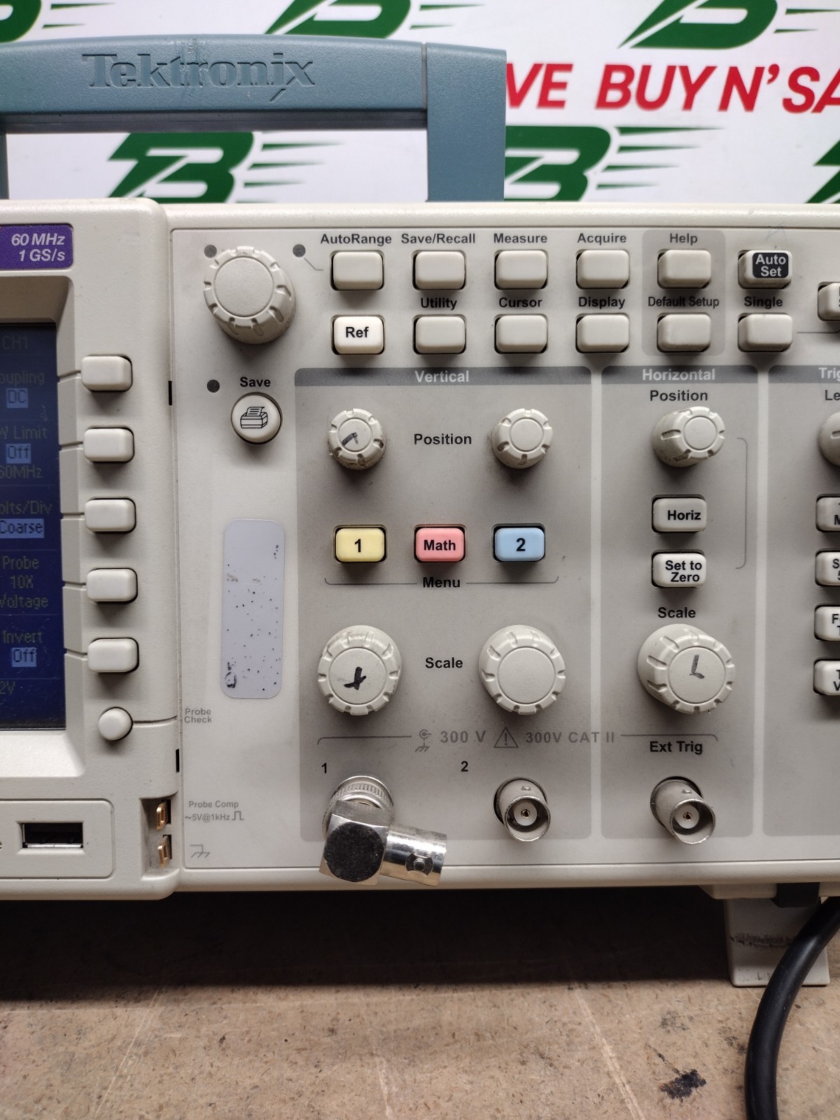 Tektronix TDS 1002C-EDU Two Channel Digital Storage Oscilloscope w/PwrCrd - USED