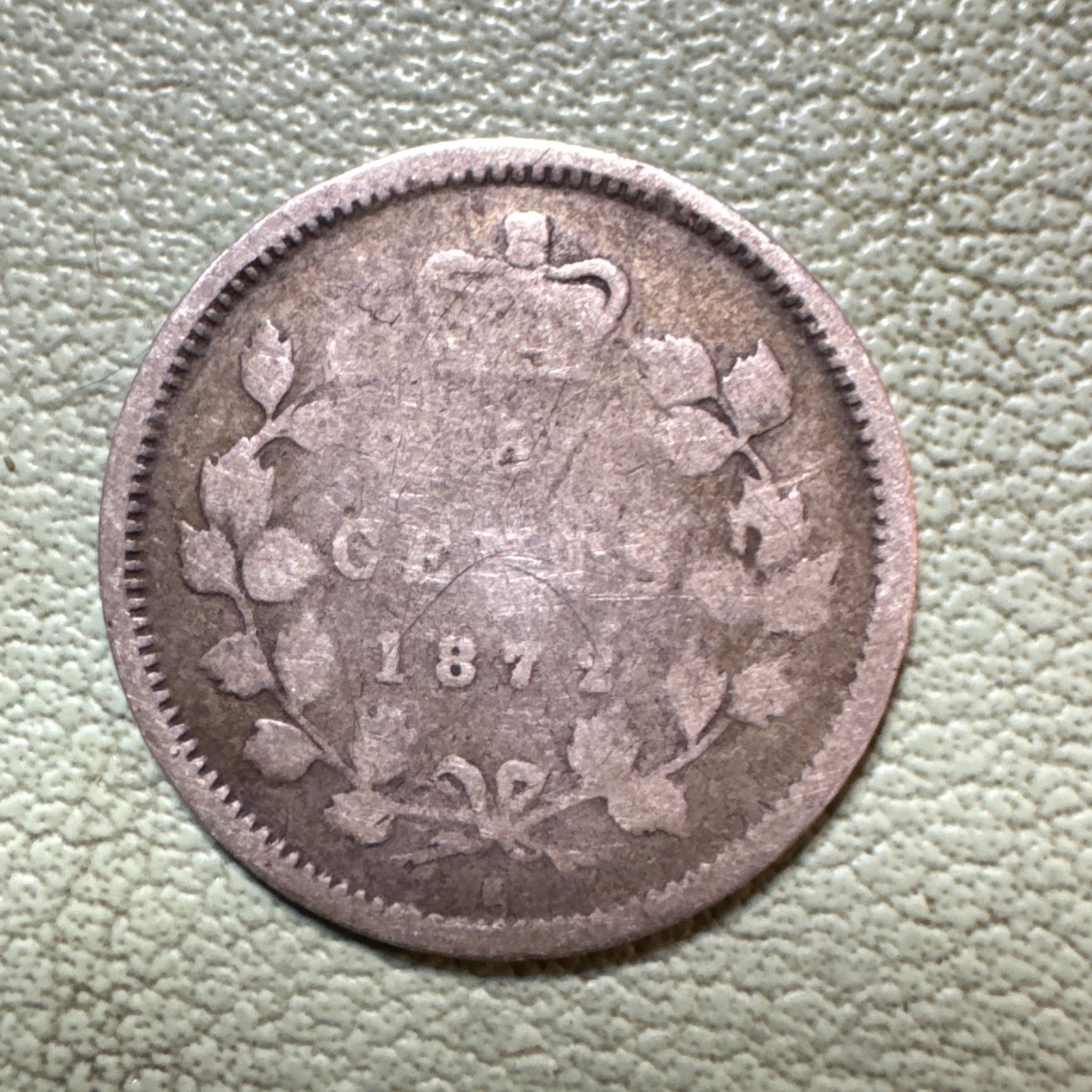 Canada 5 Cents 1872 H Silver Coin KM#2