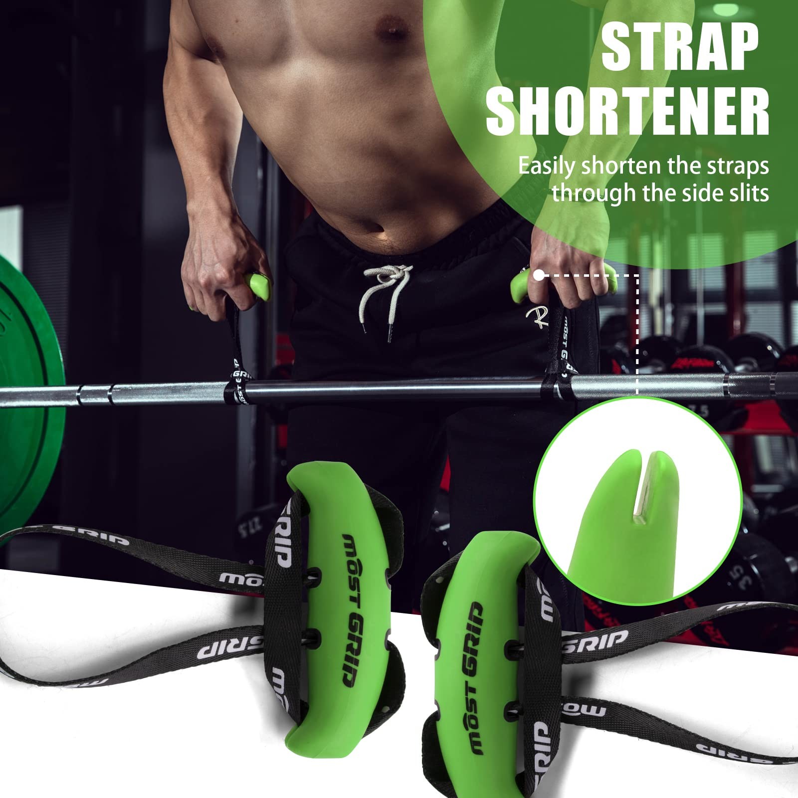 MOST GRIP Neutral Grip Pull Up Handles for Home Gym Workout, Ergonomic Pull U...