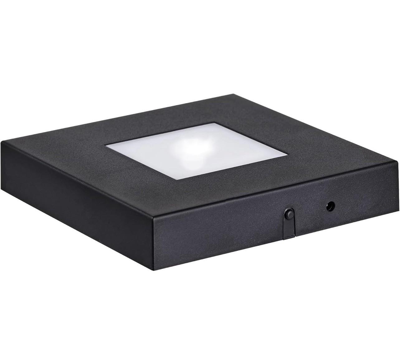 LED Light Base for 3D Crystal, USB Display Stand Color Changing Square Black
