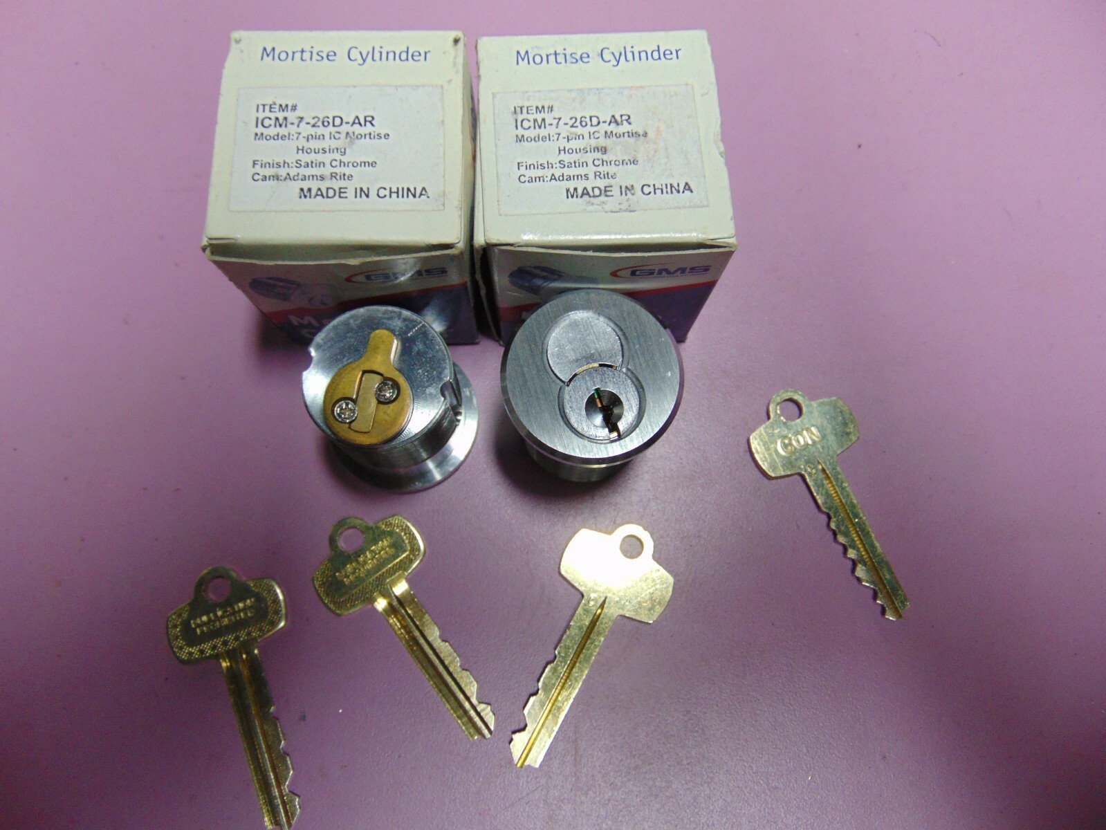 2 BEST LOOK ALIKE MORTISE  LOCKS  WITH 5 KEYS AND 1 CON. KEY      LOCKSMITH