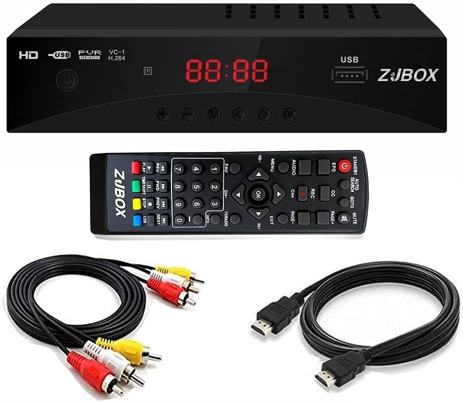 Multi-Function ATSC Tuner Box - 4 Channel Support, Recording & Parental Control