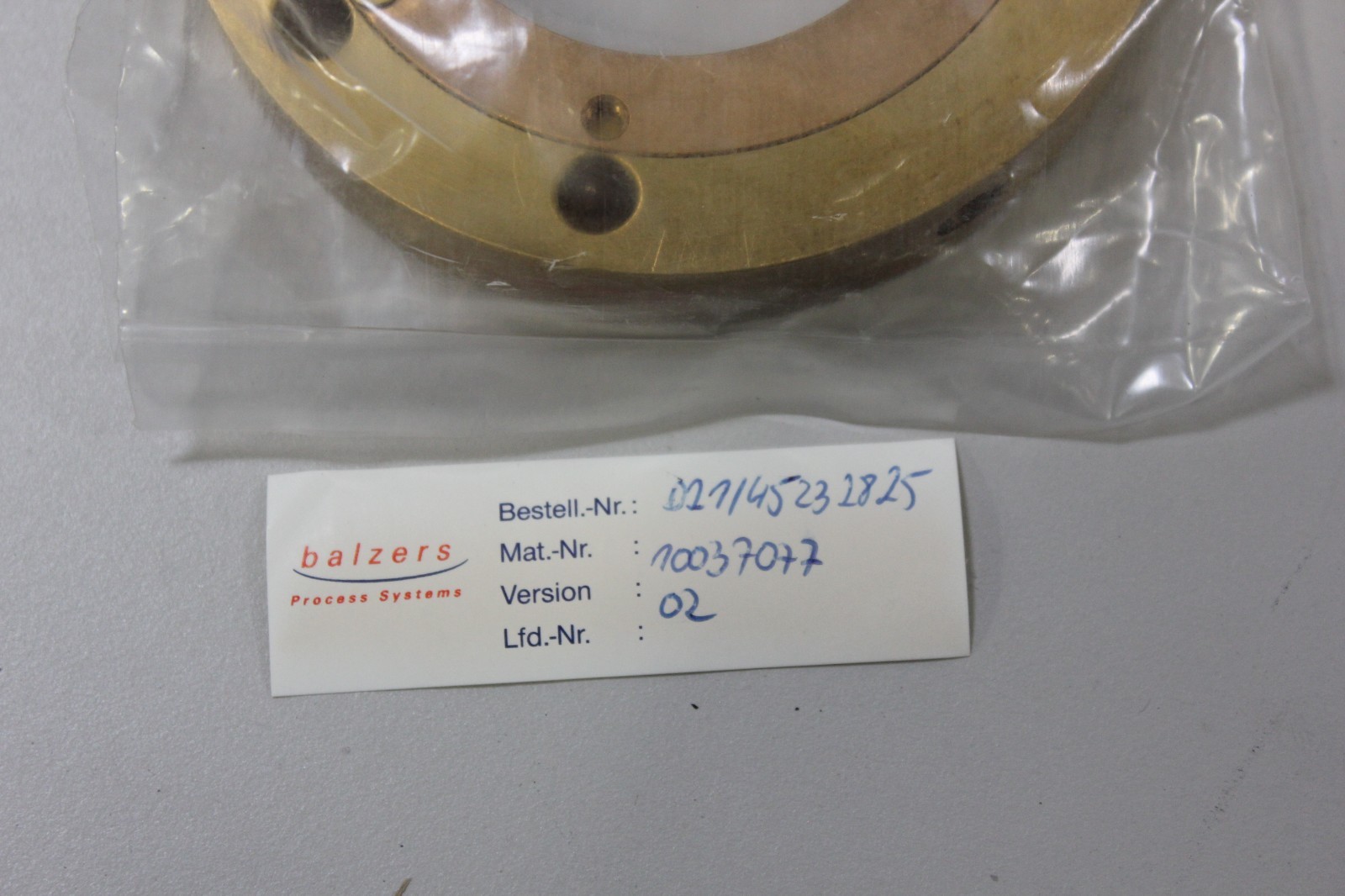 Balzers Contact Flange