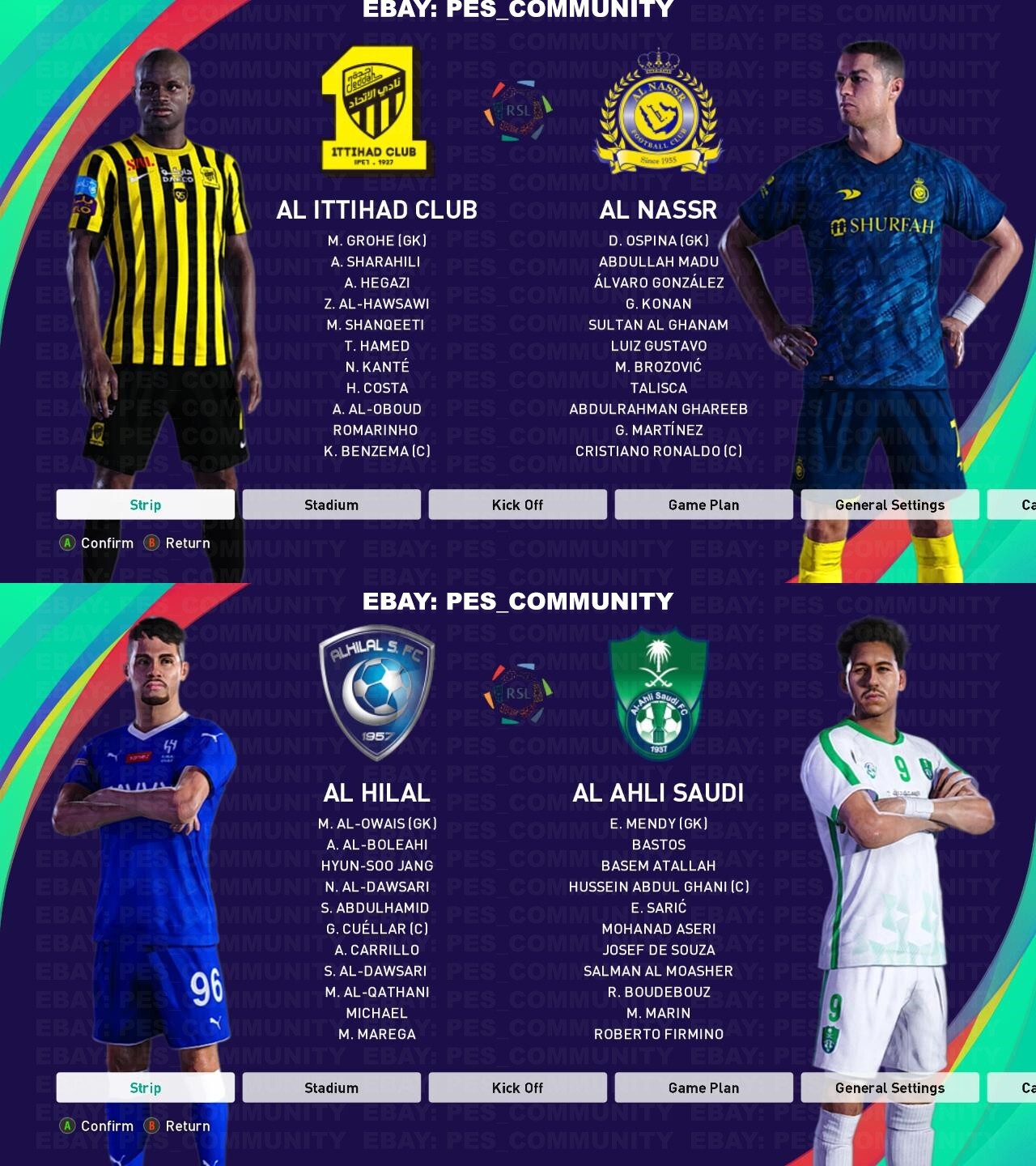 eFootball PES 2021 Option File - *23/24 KITS OUT NOW ** PC, PS4, PS5