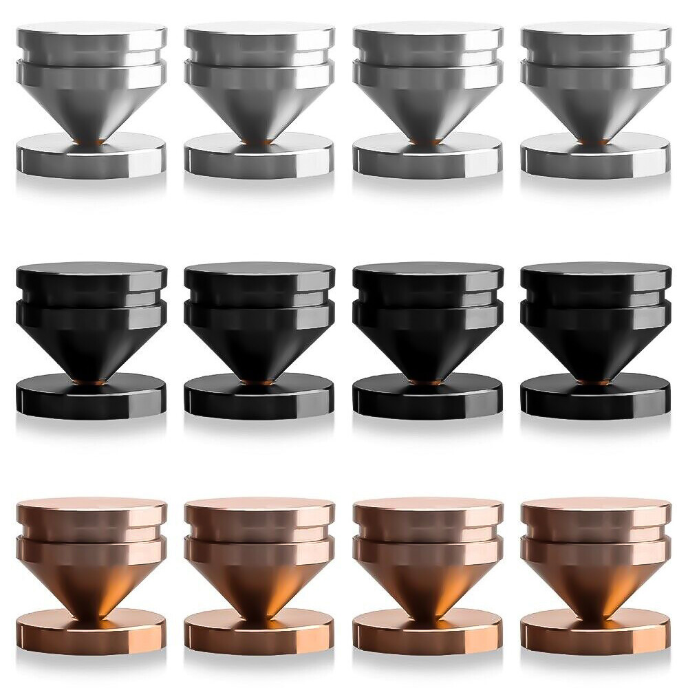 8PCS Hi-Fi Speaker Isolation Stand Feet Pad Amp Aluminium Alloy Spikes Cone Pads