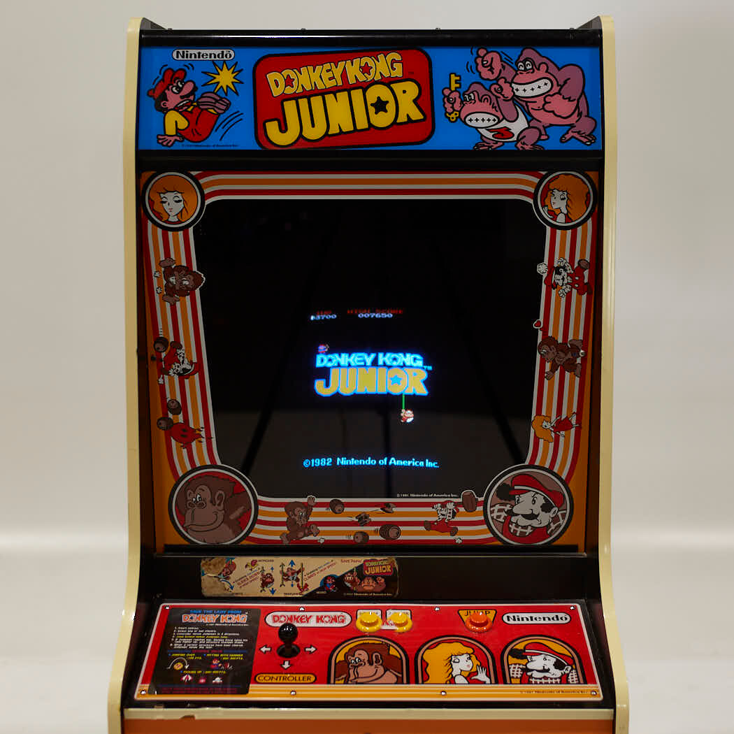 Vintage Donkey Kong Junior Arcade Gaming Machine
