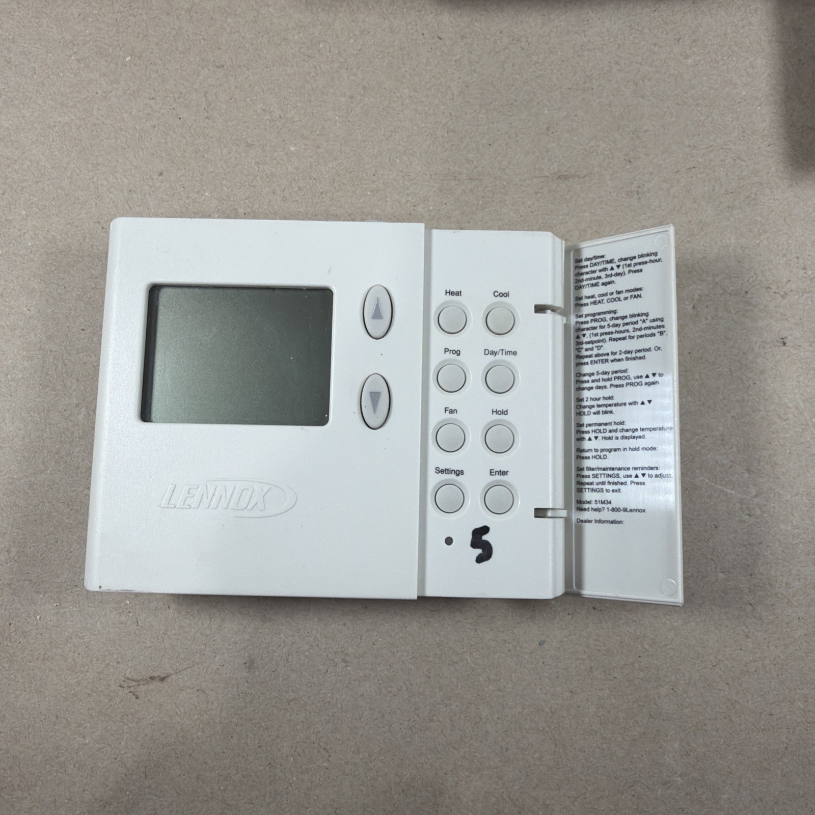 TESTED🔥. QTY - 3 Lennox Thermostats 51M34