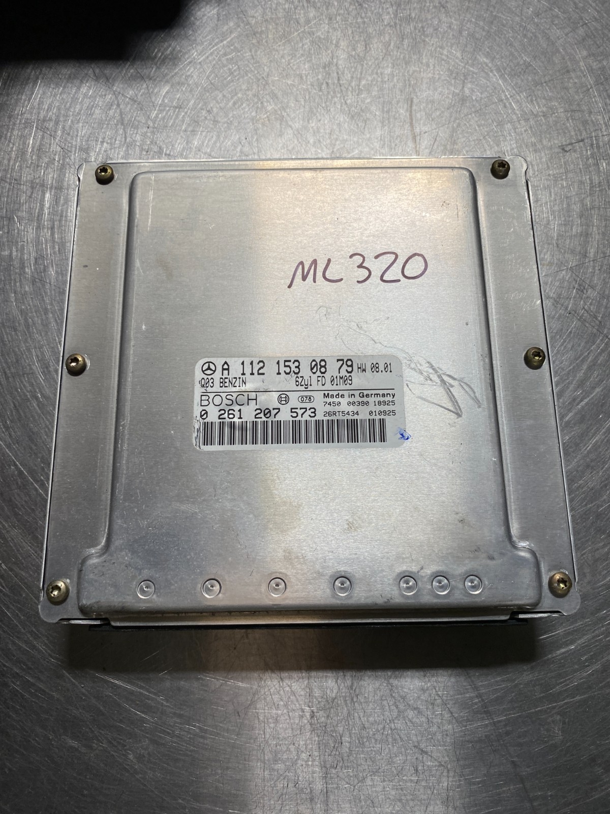 2001-2005 MERCEDES ML320 ENGINE CONTROL MODULE ECU ECM A1121530879