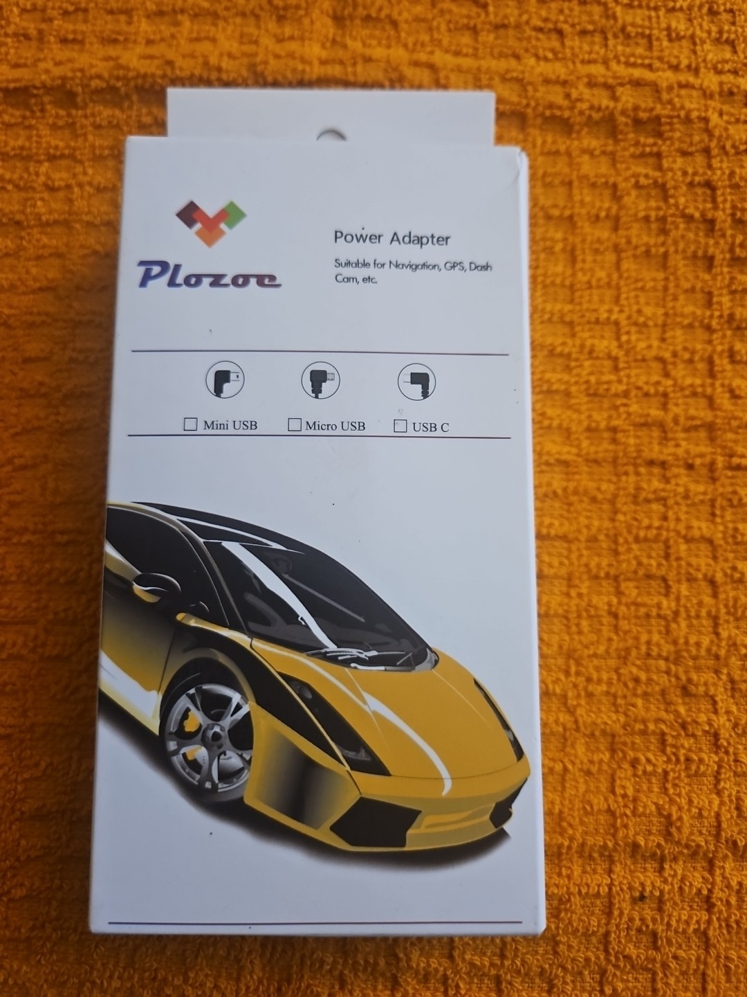 Plozoe Mini USB Power Adapter Suitable for Navigation GPS Dash Cam etc