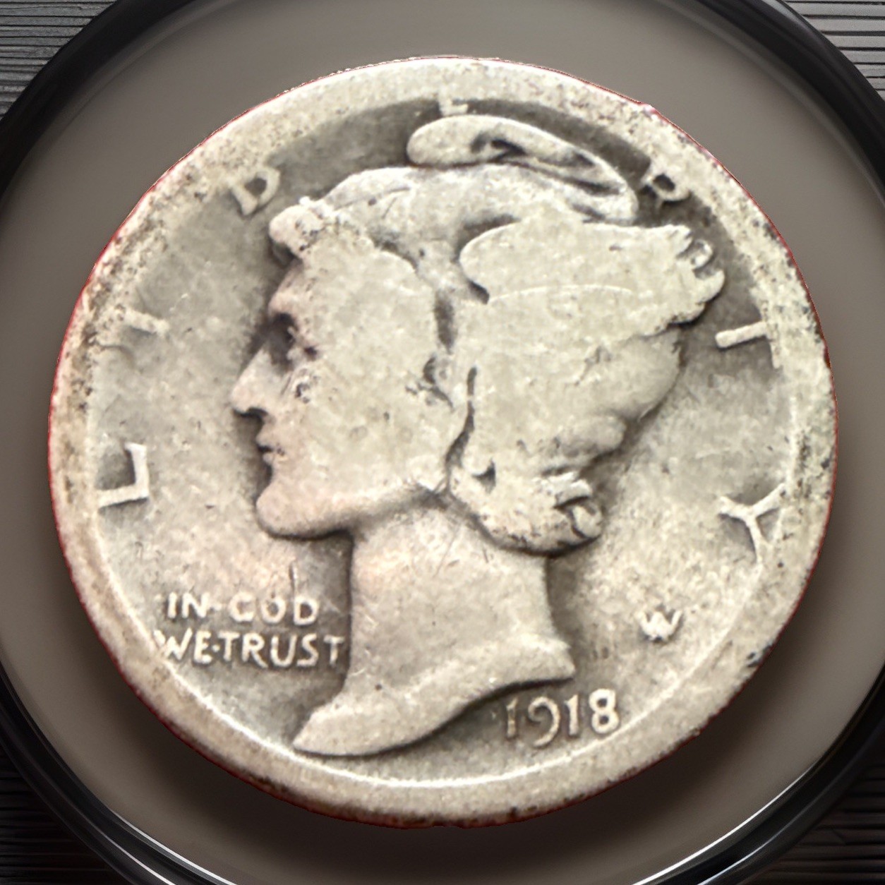 1918-S Mercury Dime – Nice Original VG #3037