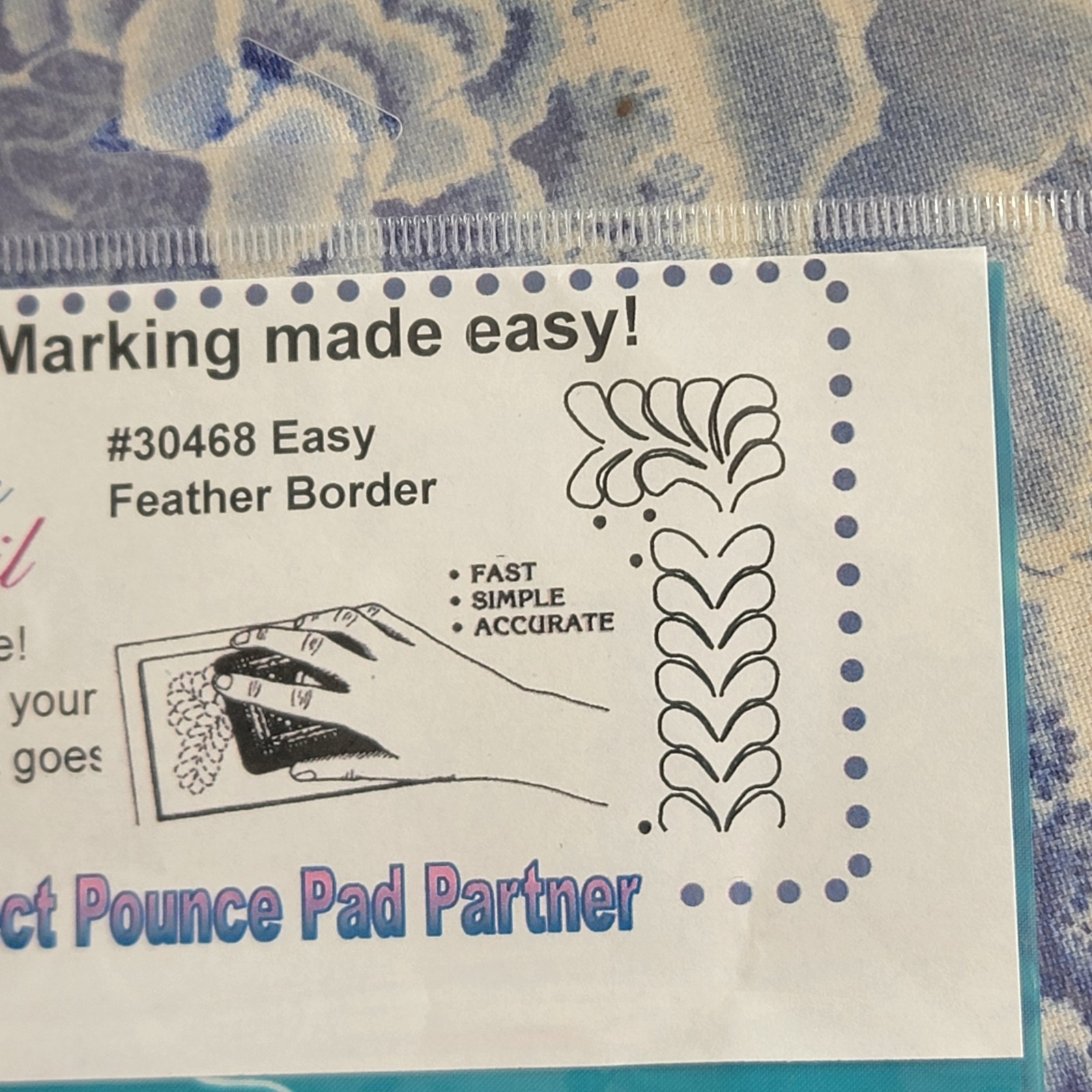 NIP Full Line Stencil #30468 Easy Feather Border Mexico