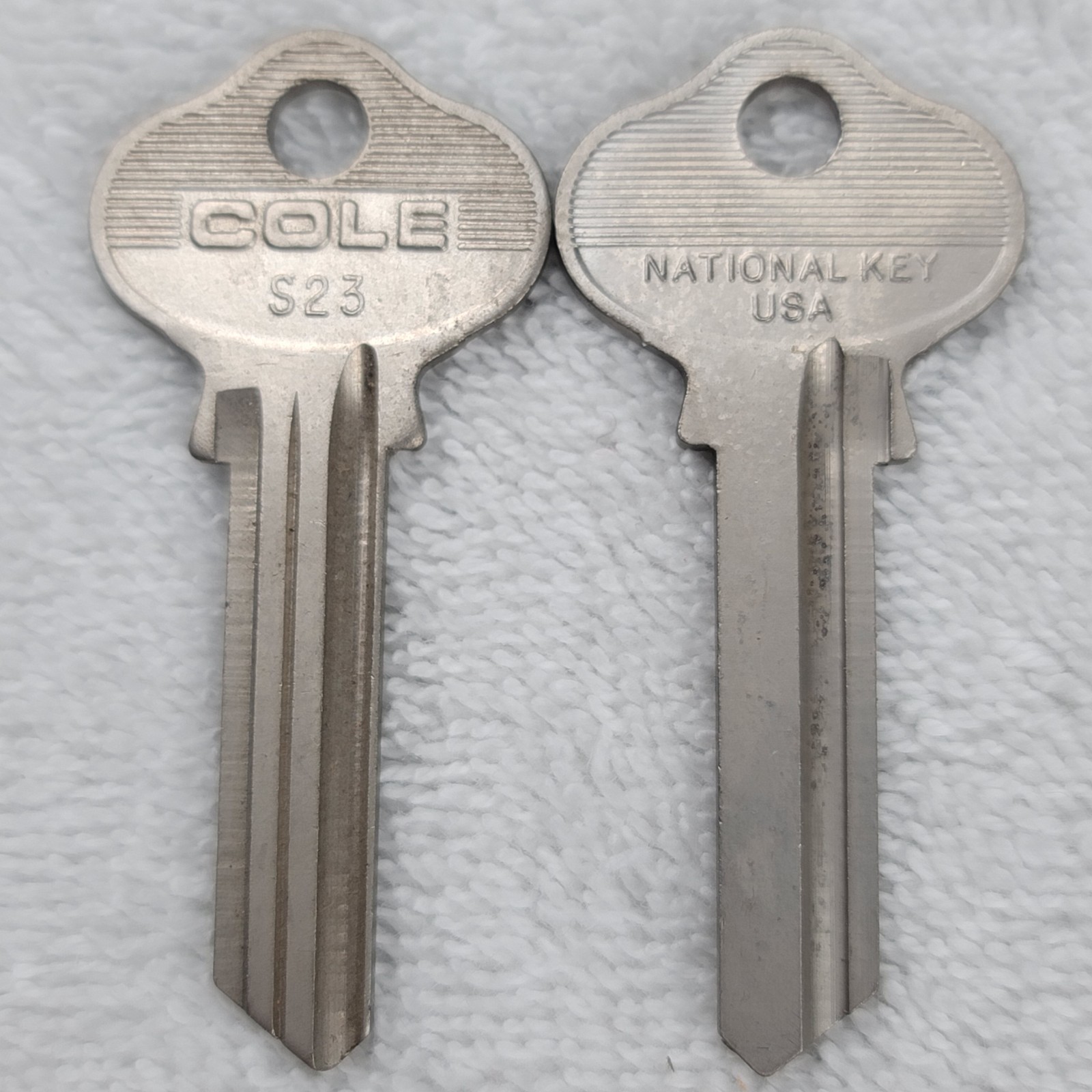Cole S23 Key Blanks Lot of 2 New Old Stock