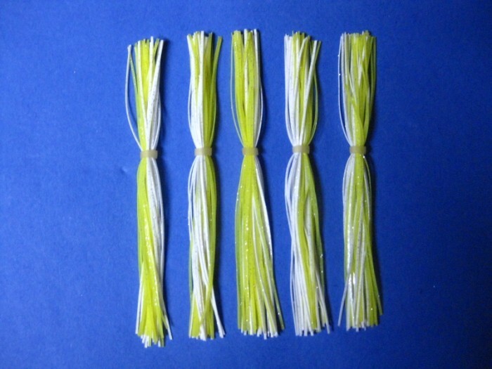 5 silicone Skirt Chart/White   #5-9340 Lure Spinnerbait Buzz jig Tackle