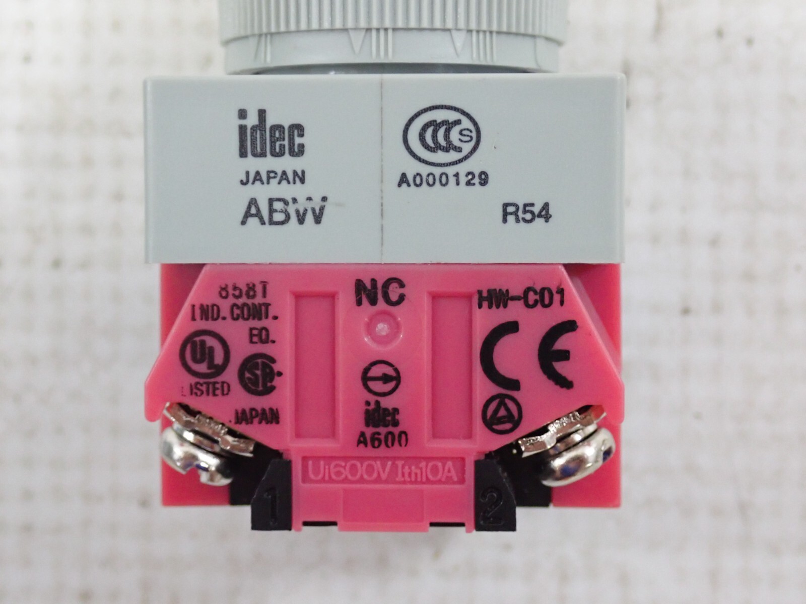 IDEC ABW211-G Green Pushbutton 120-600V AC
