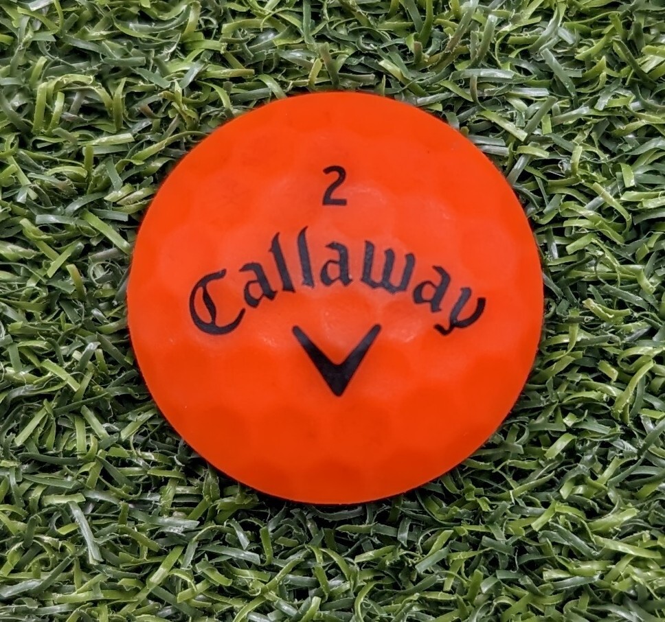 Callaway Orange Golf Ball Marker With Magnetic Hat Clip