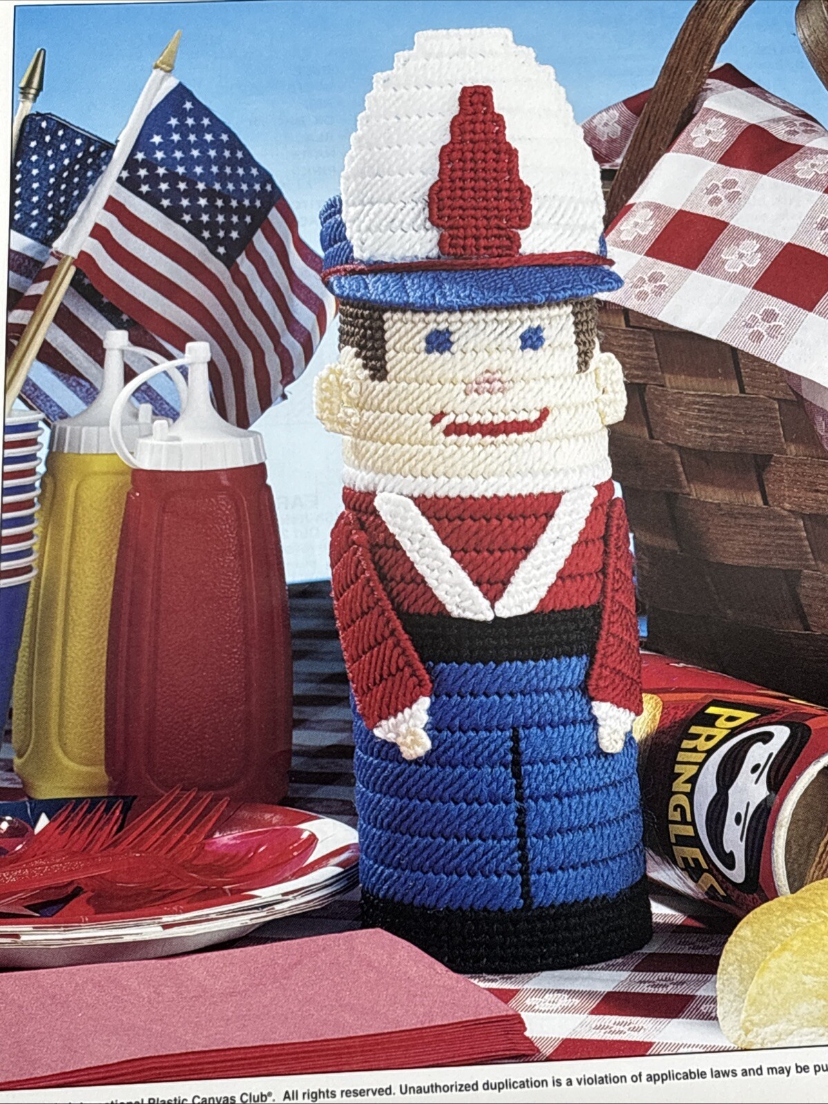 Toy Soldier Annie's Attic Plastic Canvas Pattern Page