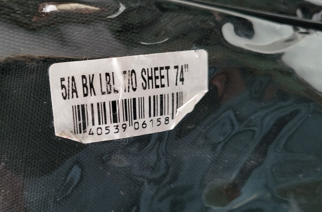 5/A Baker® Black Label Turnout Sheet 76"