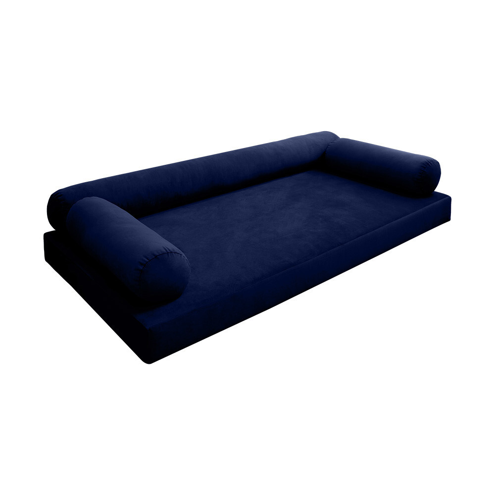COVER ONLY Model V6 Full Velvet Knife Edge Indoor Mattress Bolster Pillow AD373