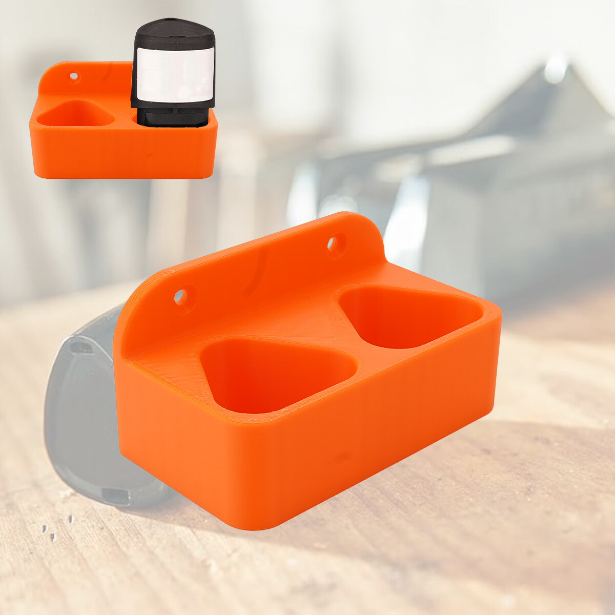 Wall Bracket Suitable for 2 STIHL AS 2 Batteries Battery Holder Accessory Orange