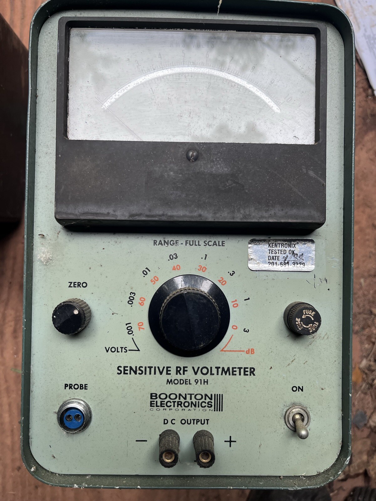 Boonton Electronics 91H Sensitive RF Voltmeter 117 V 91H Tested