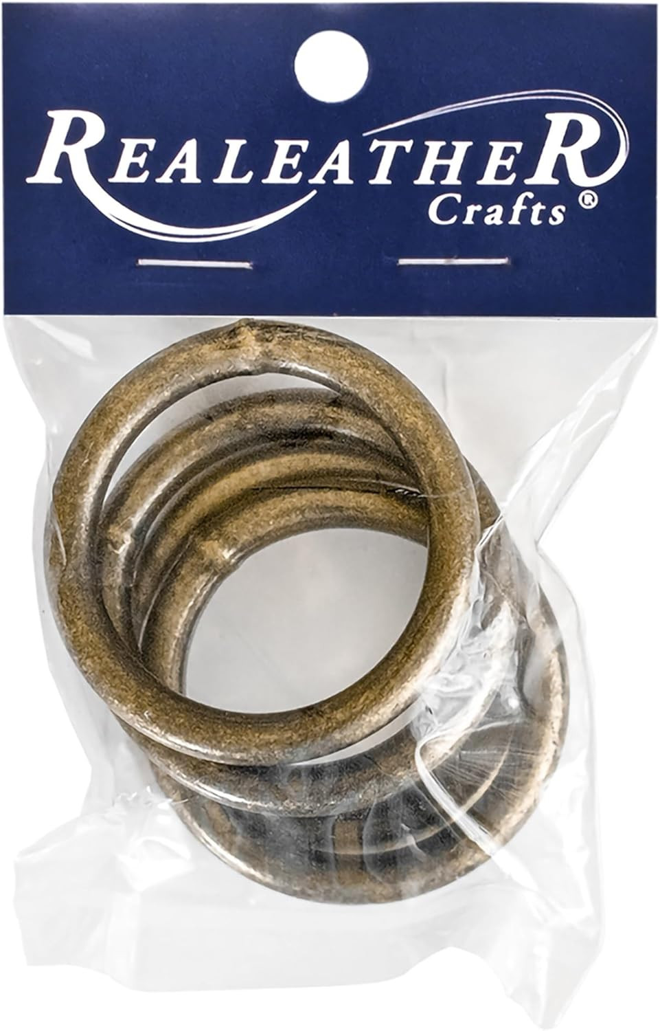 (R) Crafts 2" Brass Rings 4/Pkg-Antique Brass BRI02041