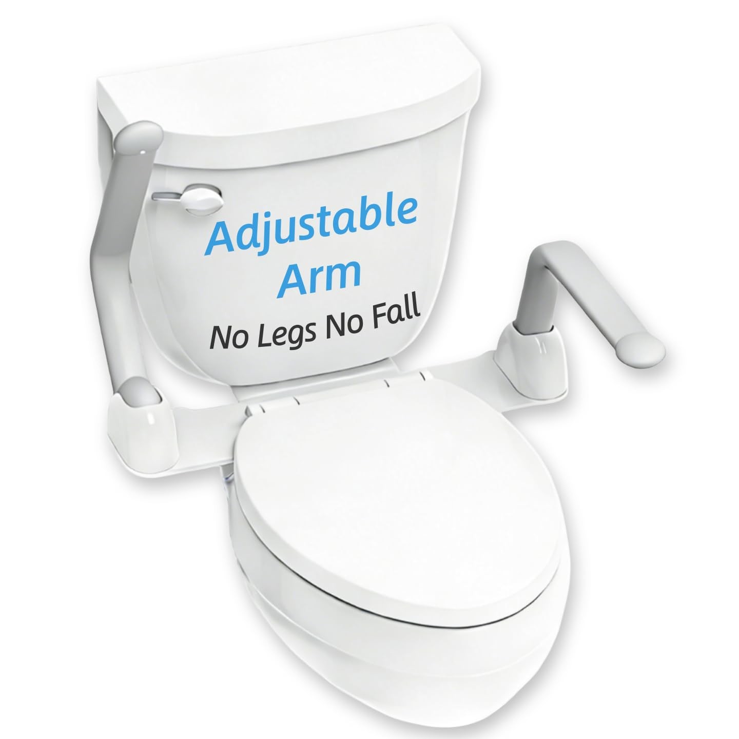 Toilet Safety Rails Handicap Seat Handles Elderly Disabled Mobility Issues Easy