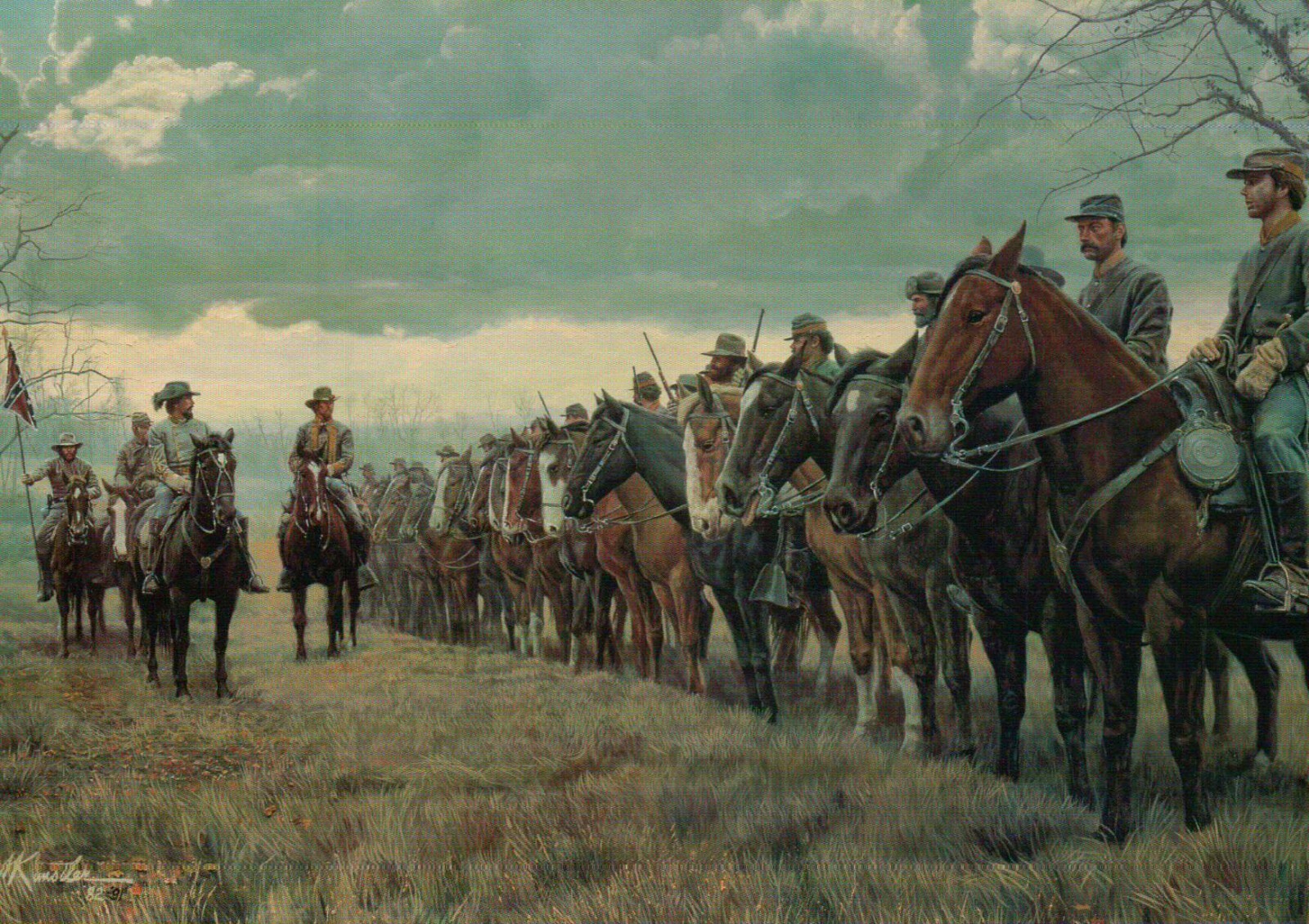 Morgan's Raiders Alexandria Tennessee, Military Civil War -- 6" x 4" Postcard