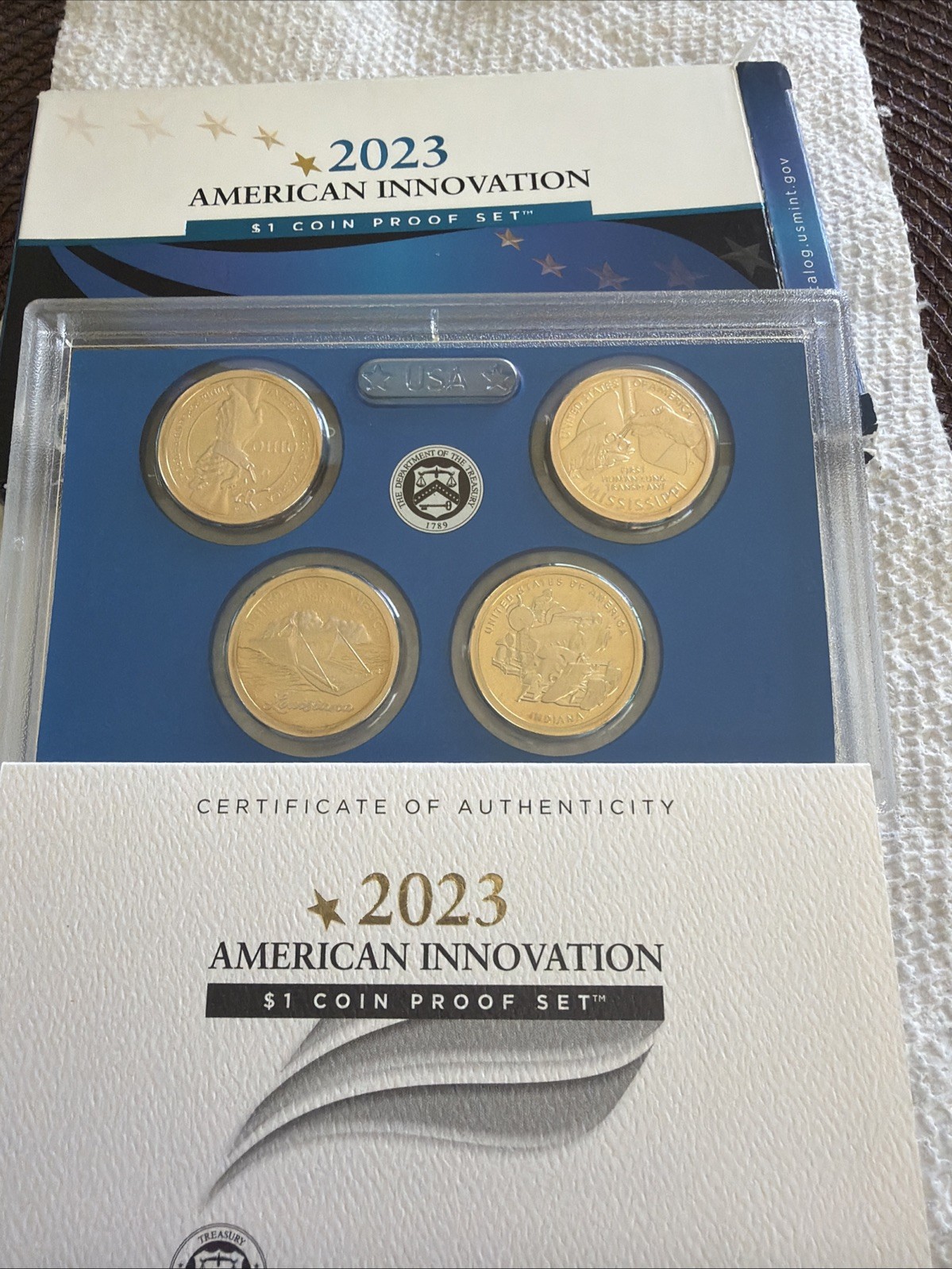 2023-S American Innovation Proof Dollar Set US Mint $1 OGP COA 4 Coins
