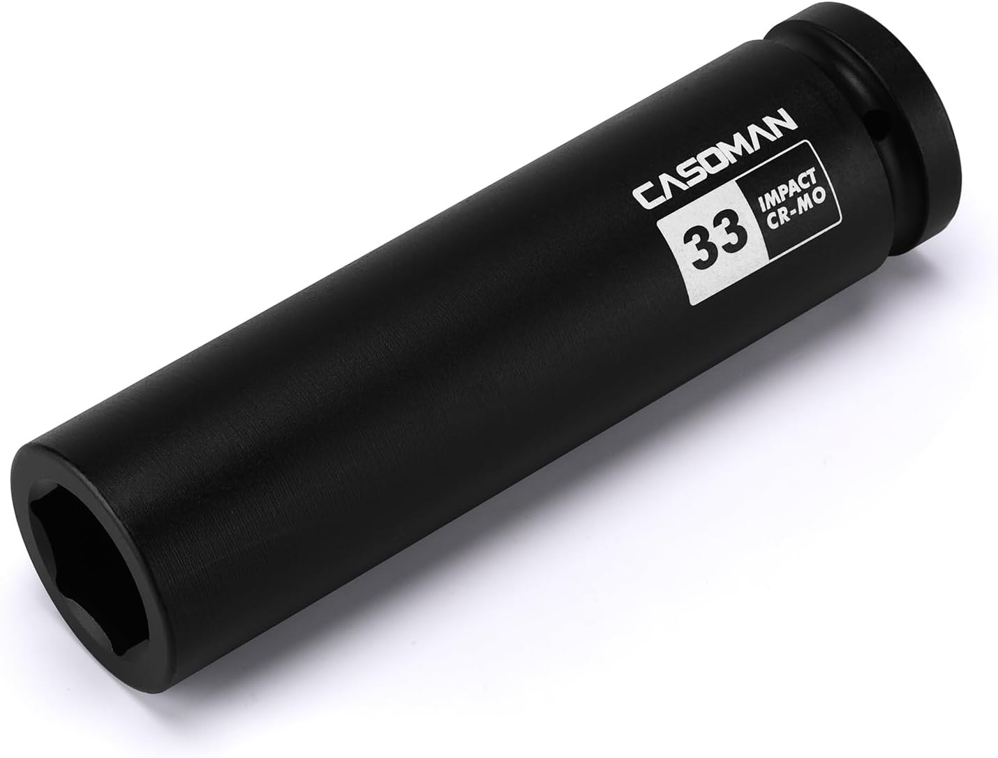 1" Drive 33mm Extra-Deep Impact Socket, 8-Inch Long, 6-Point, Metric, CR-MO