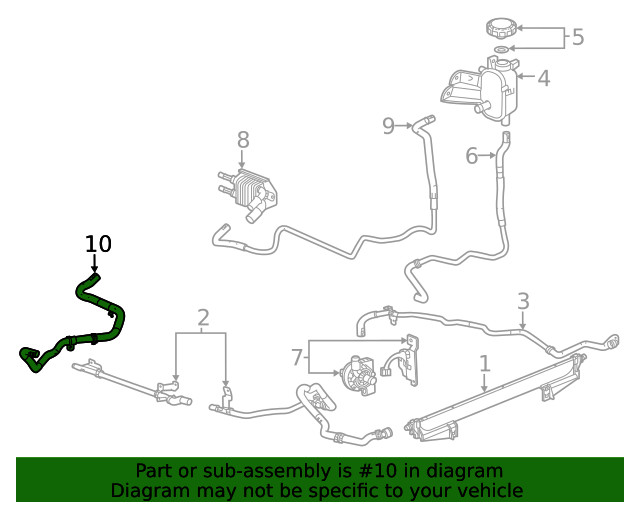 Genuine GM Cooler Line 85056550