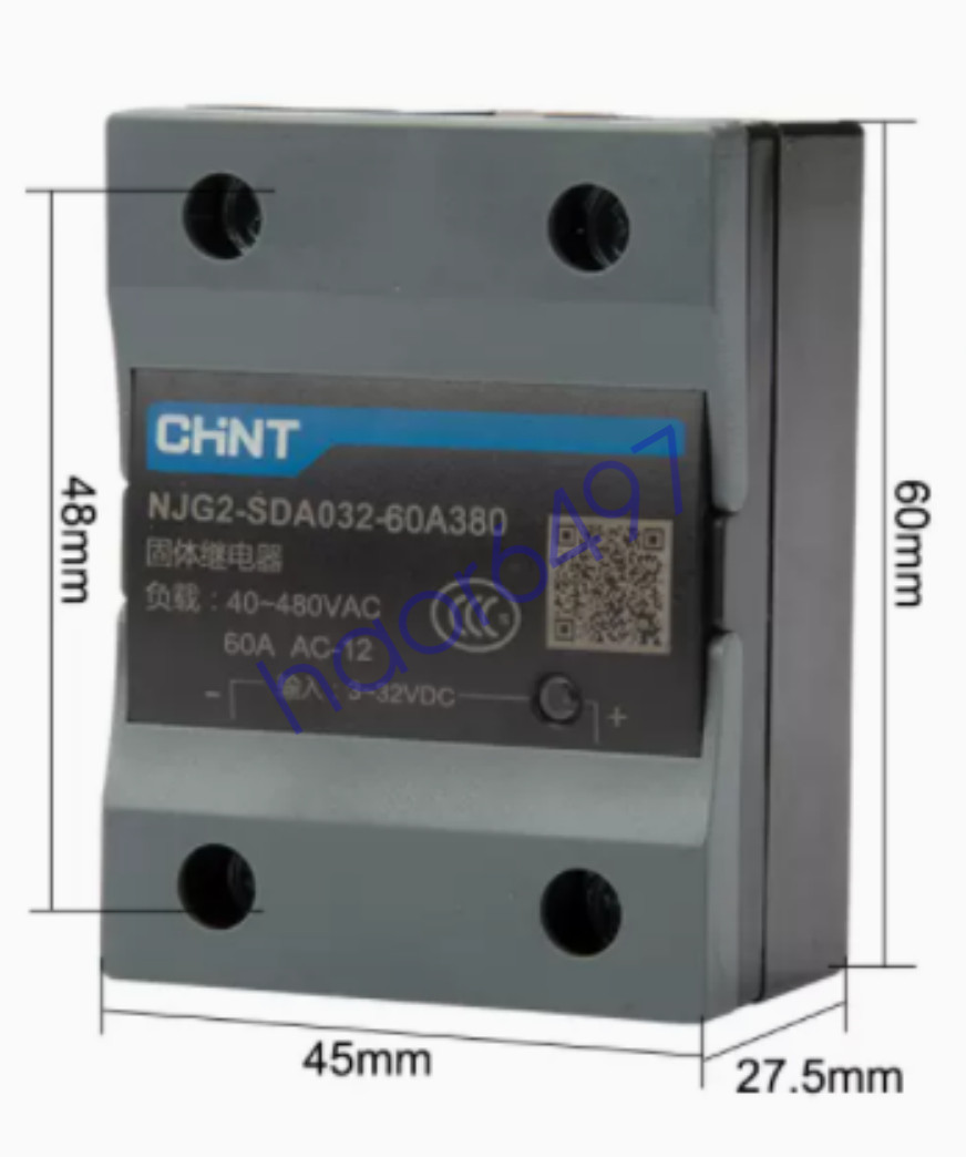 1PC New Chint NJG2-SDA032-60A380  DA60A 380V Solid State Relay Brand