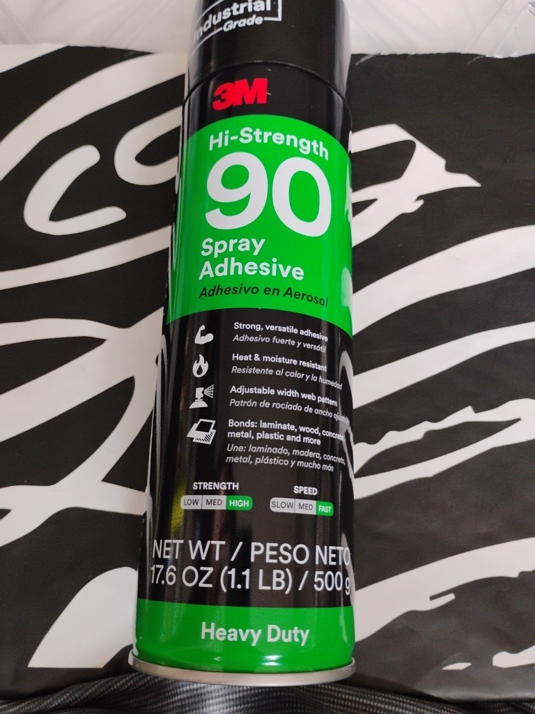 3m Spray Adhesive, Hi-Strength 90 Series, Clear, 17.6 fl oz., Aerosol Can 90 3m