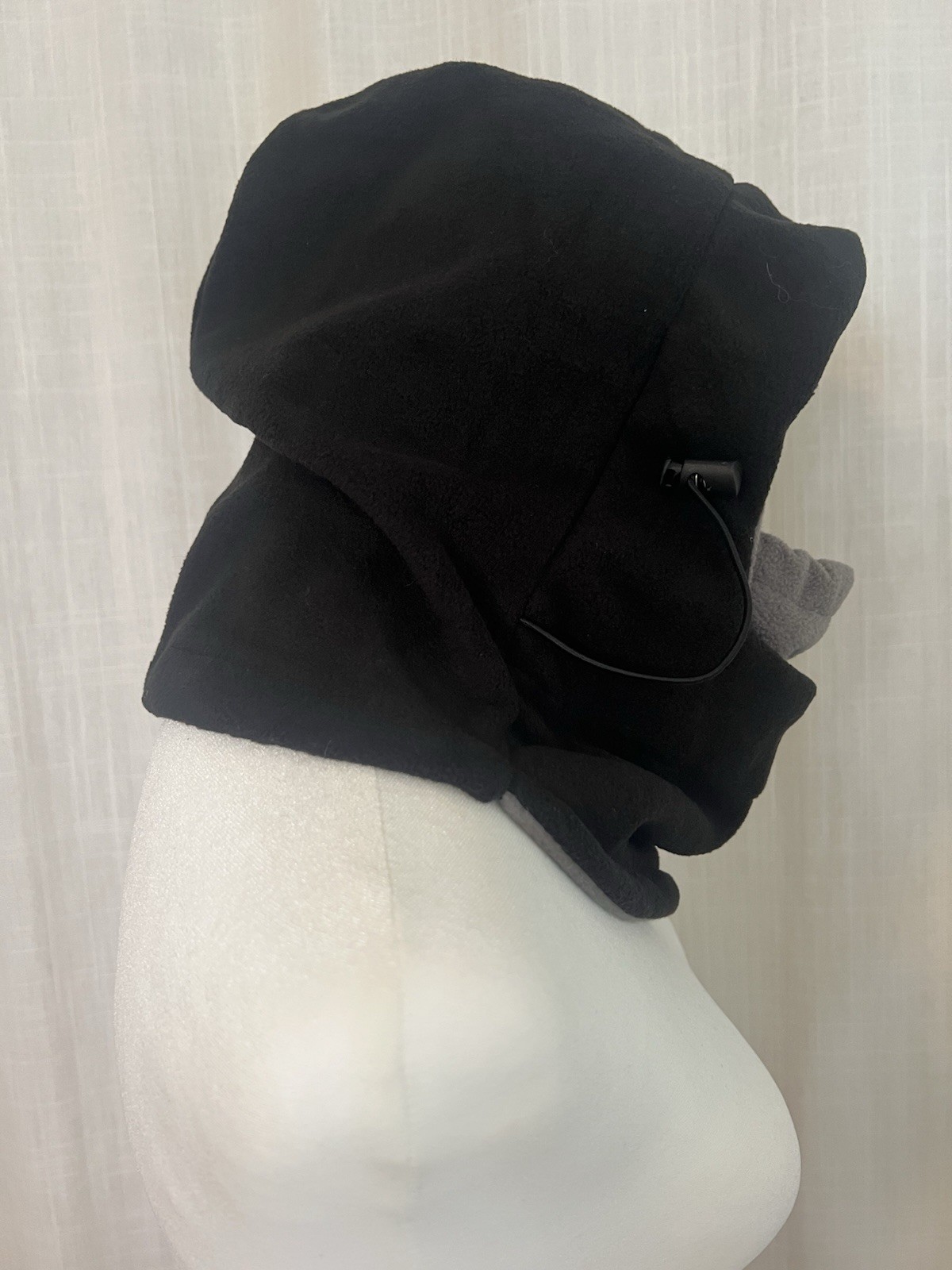 Outdoor Cap Balaclava/Hood/ Ski Face Mask Fleece Black Adjustable Hat Adult Uni