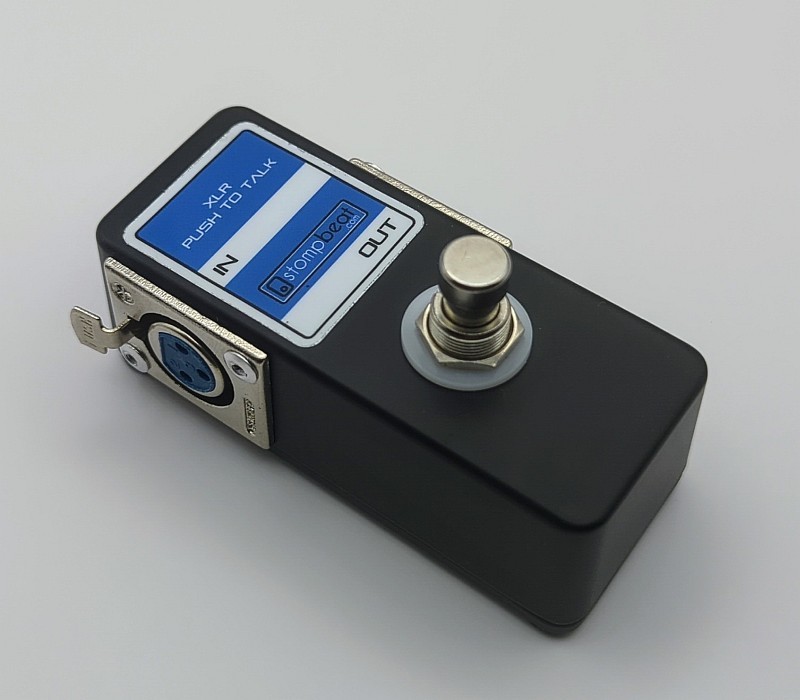 COMPACT XLR PUSH TO TALK (PTT) FOOT SWITCH PEDAL FOR MICROPHONE ETC. POPLESS