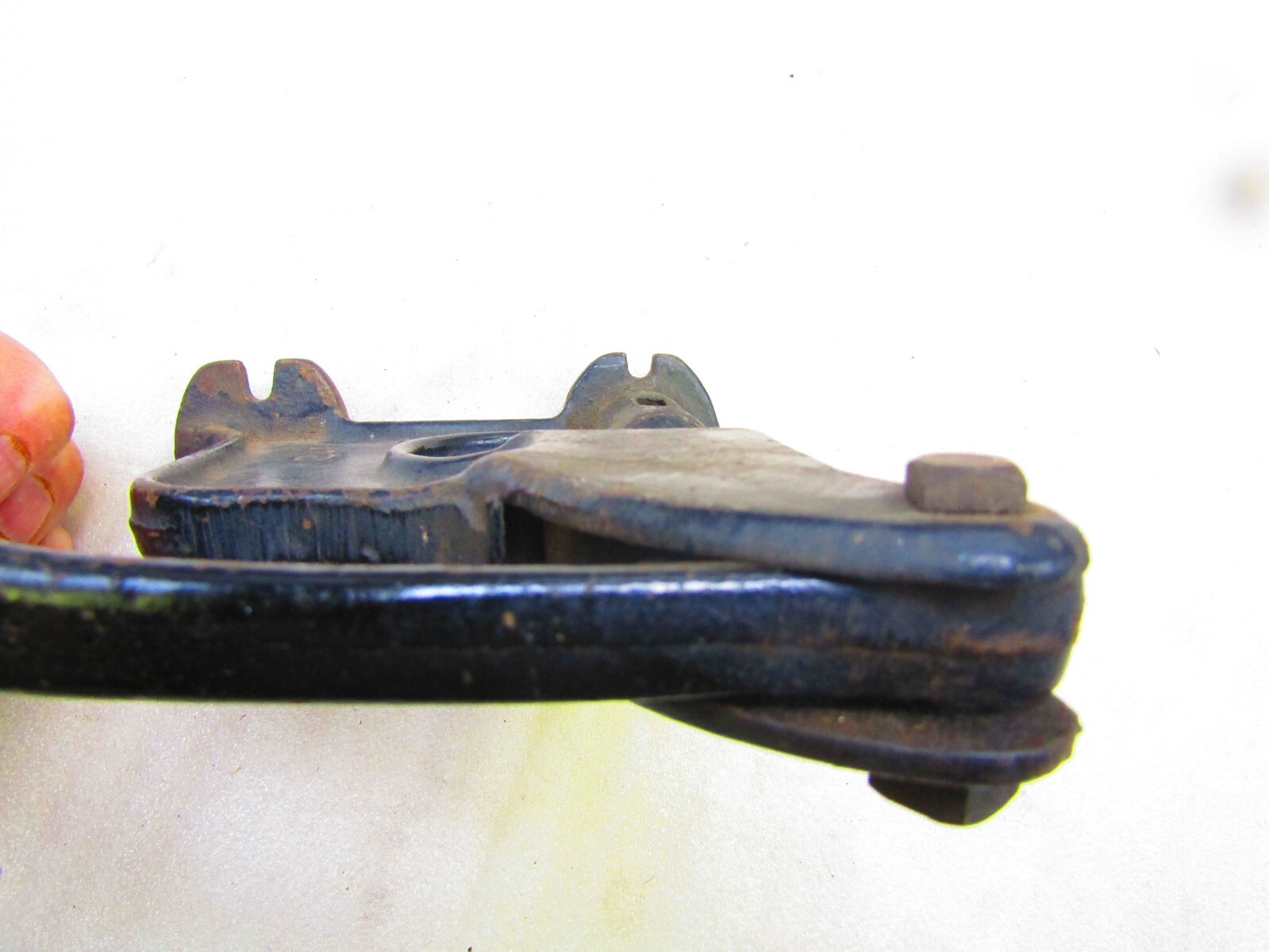 Vintage cast iron grommet/rivet macine by Rex