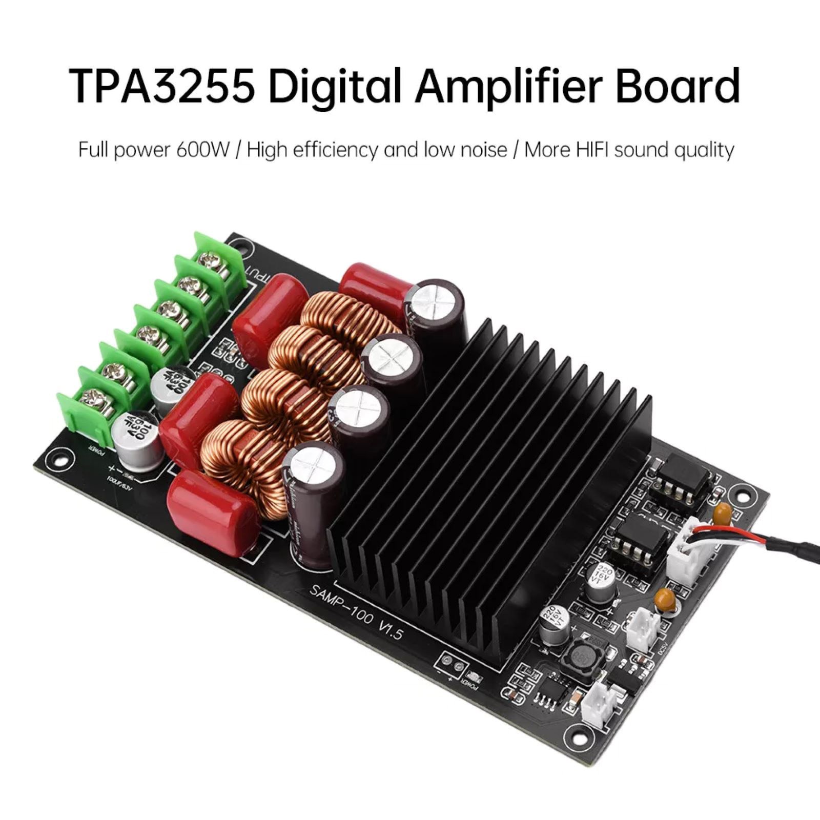 HiFi Amplifier Board Audio Module Maximum Output Power: 600W (300W x 2)