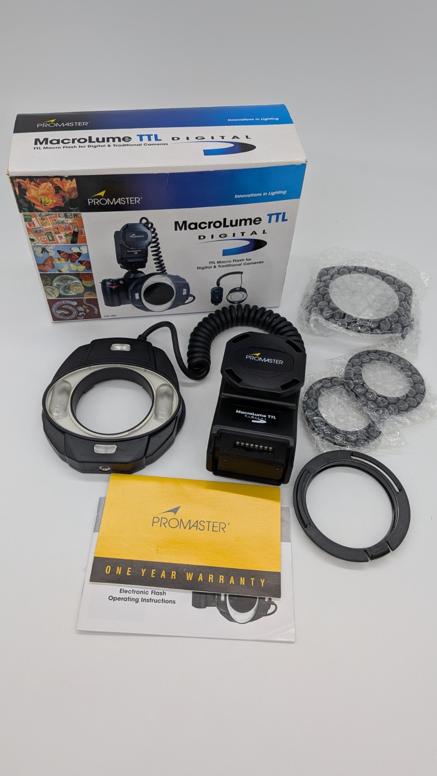 ProMaster MacroLume TTL Digital Macro Ring Flash #3003– Complete in Box
