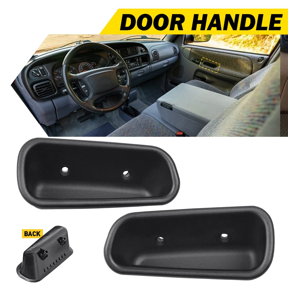 Pair For 1994-2002 Dodge Ram 1500 2500 3500 Front RH LH Door Pull Handle Cup EXF