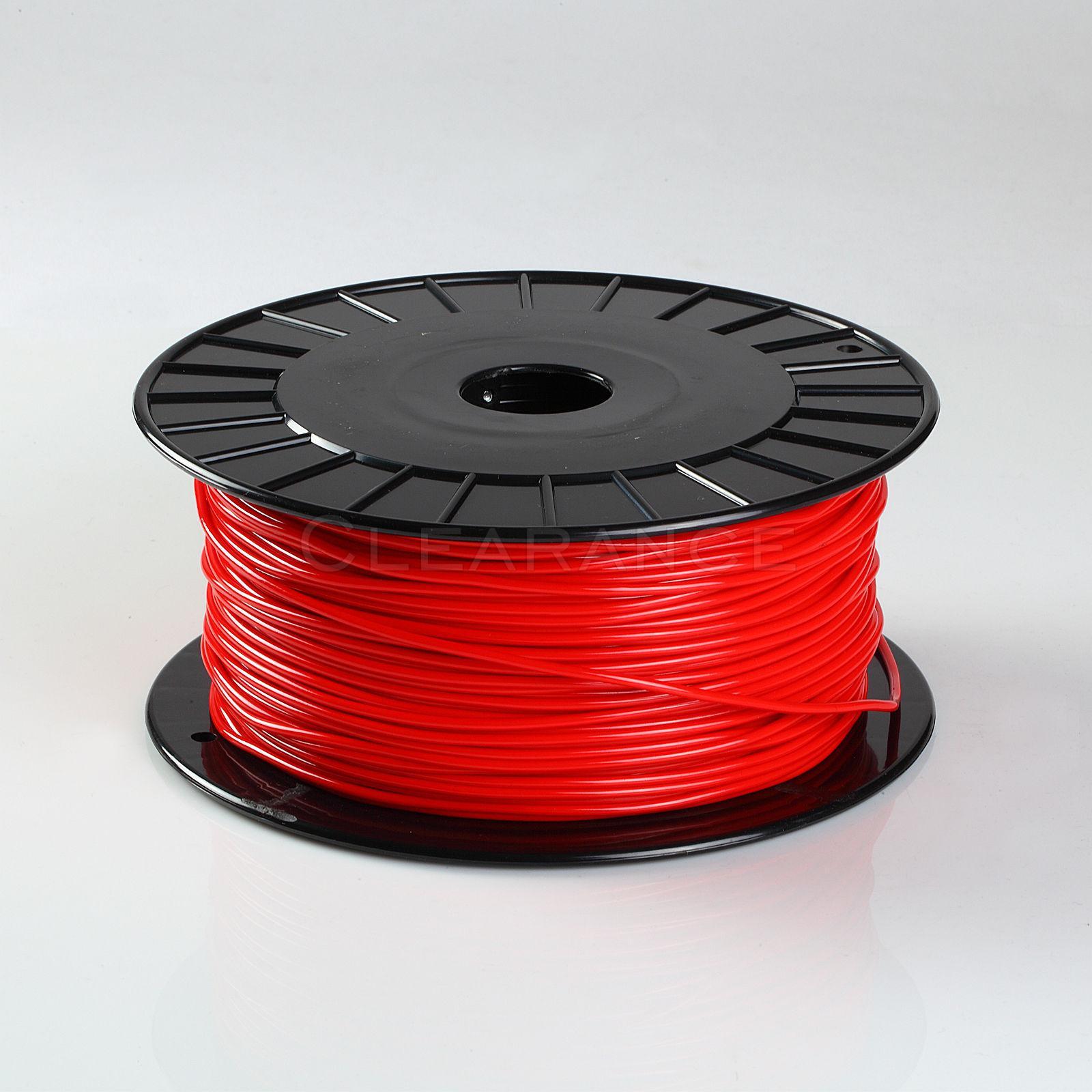 500Ft Red High Performance 18 AWG Gauge Primary Wire Plastic Spool