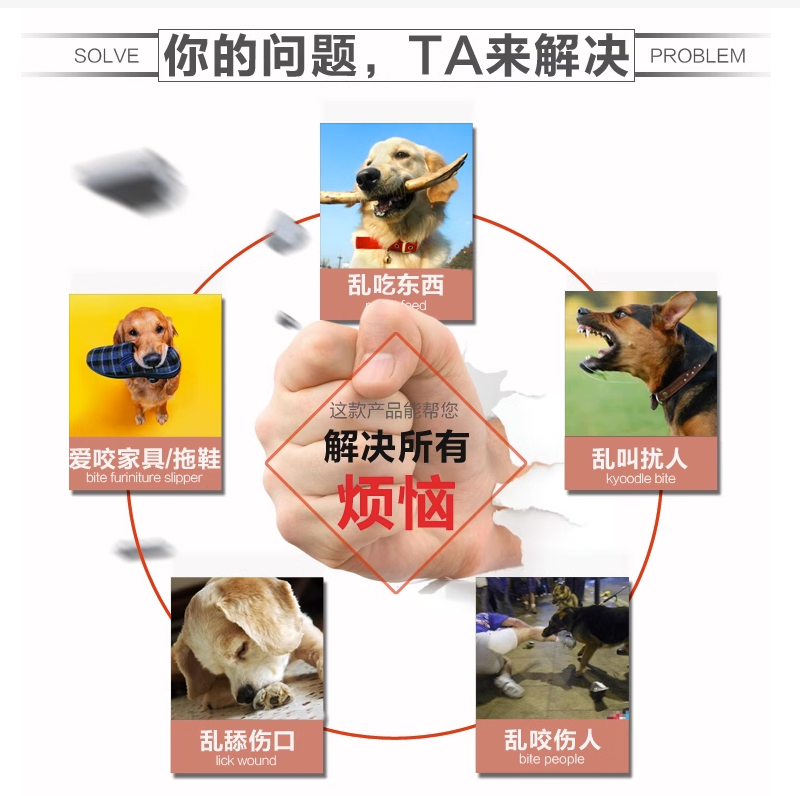 Dog Muzzle Mouth Cover Anti Bite Barking Chewing Comfortable Soft Plastic Mask