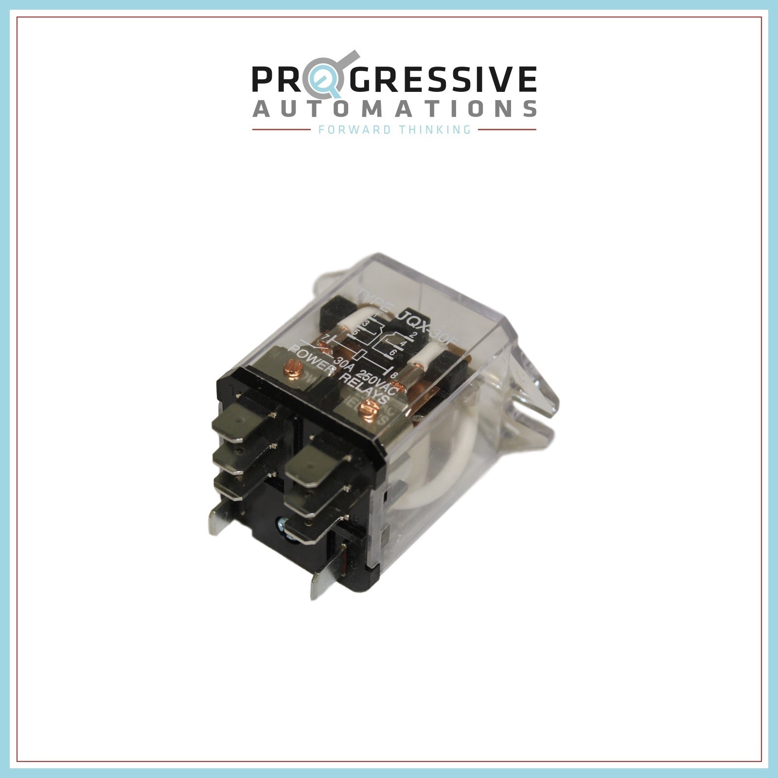 Relay - DPDT - 12 VDC - 30A - Progressive Automations