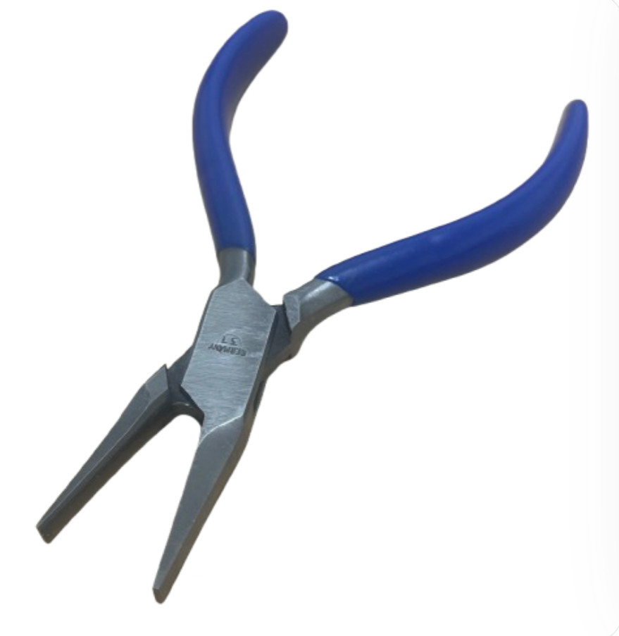 DAMASCUS Flat Nose Half Round Bending Pliers Jewelry Metal Bending Tools