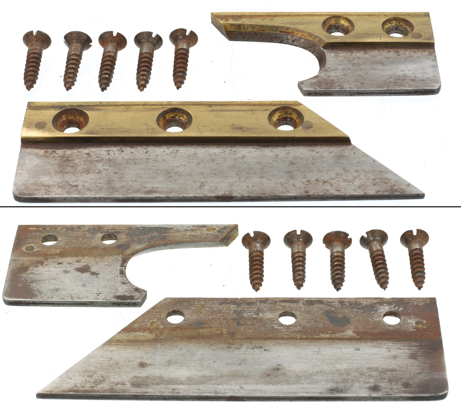 Orig. Iron/Brass Skate for Arrowmammet Wks. Hdld. Plow Plane- mjdtoolparts