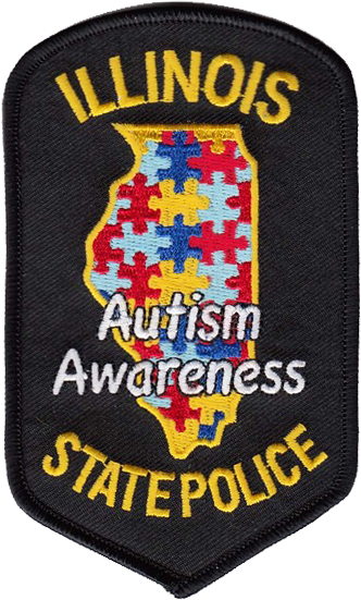 ILLINOIS STATE POLICE SHOULDER PATCH: Autism Awareness