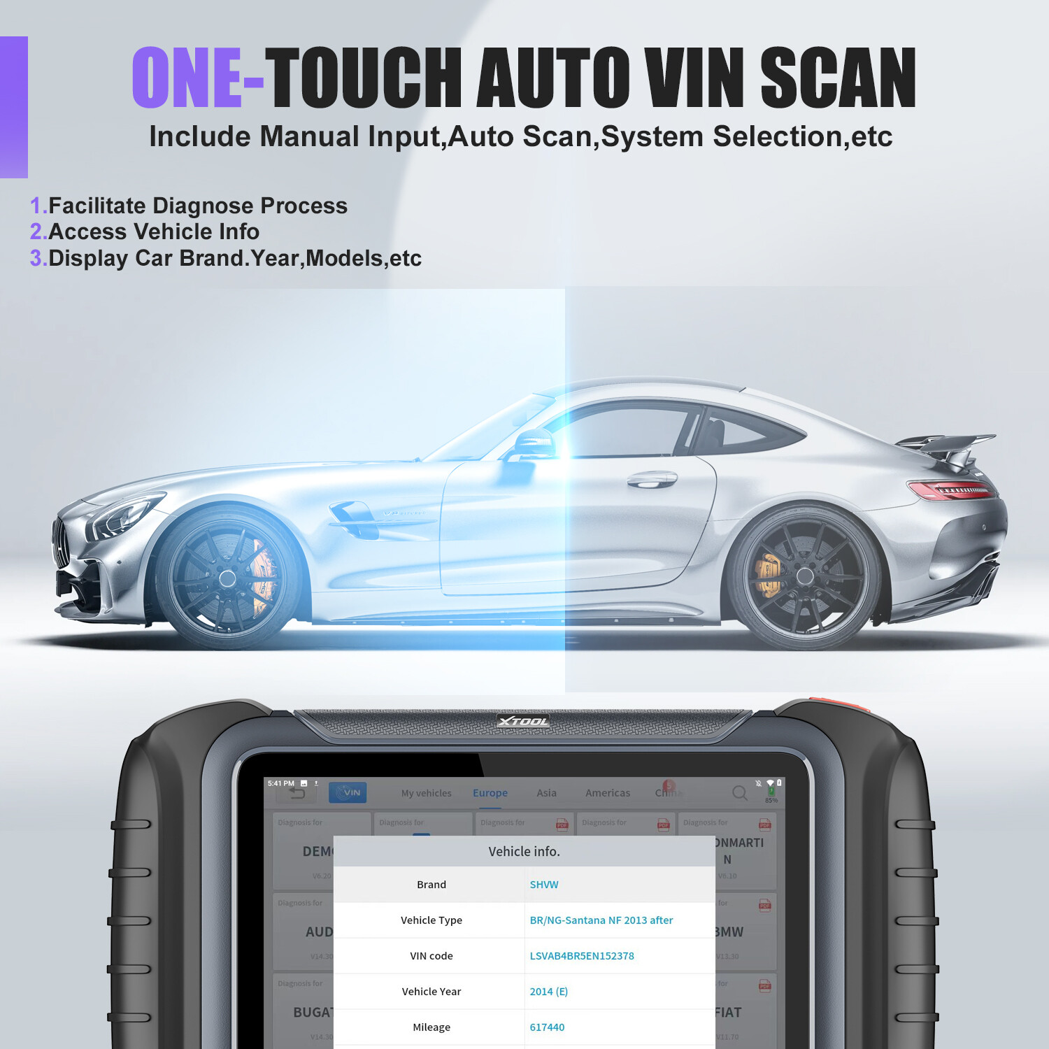 XTOOL D8S Automotive Diagnostic Tool E.CU Coding Full System Topology Mapping